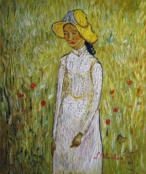 Vincent Van Gogh, Girl In White, Painting on canvas