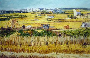 Vincent Van Gogh, Harvest Landscape, Painting on canvas
