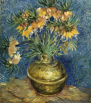 Vincent Van Gogh, Imperial Fritillaries in a Copper Vase, Painting on canvas