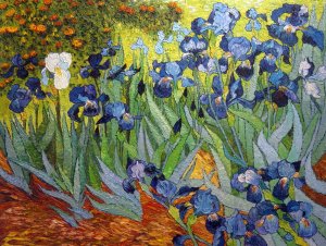 Vincent Van Gogh, Irises, Painting on canvas