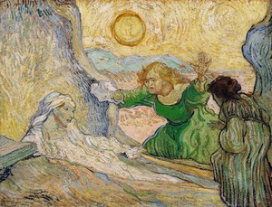 Vincent Van Gogh, Lazarus Raising Up (after Rembrandt), Painting on canvas