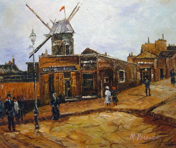 Le Moulin de la Galette. The painting by Vincent Van Gogh