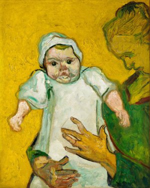 Vincent Van Gogh, Madame and Her Baby, Painting on canvas