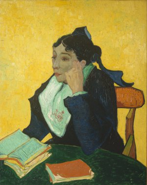 Vincent Van Gogh, Madame Joseph-Michel Ginoux (L'Arlesienne) , Painting on canvas