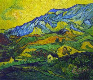 Vincent Van Gogh, Mountainous Landscape Near Saint-Remy, Painting on canvas
