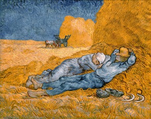 Noon, Rest from Work, Vincent Van Gogh, Art Paintings