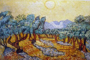 Vincent Van Gogh, Olive Trees, Painting on canvas