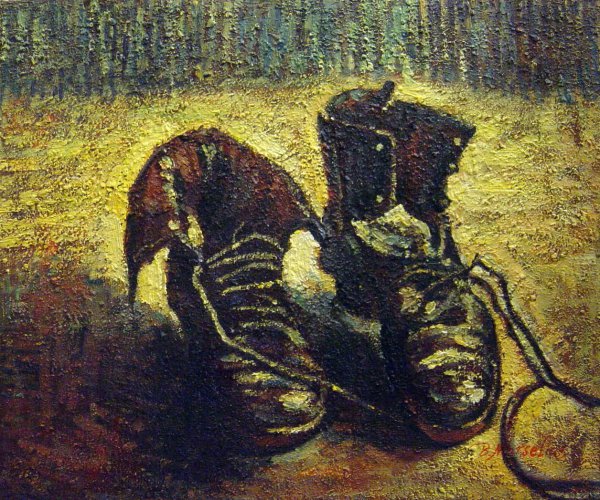 Pair Of Shoes. The painting by Vincent Van Gogh