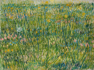 Vincent Van Gogh, Patch of Grass 1, Painting on canvas