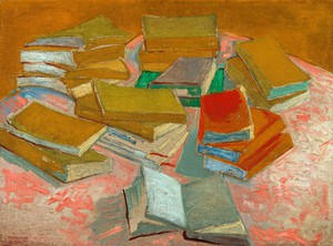Vincent Van Gogh, Piles of French Novels, Painting on canvas