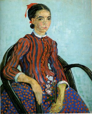 Vincent Van Gogh, Portrait: La Mousme, Painting on canvas