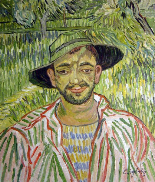 Portrait Of A Young Peasant. The painting by Vincent Van Gogh