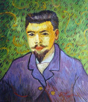 Vincent Van Gogh, Portrait Of Doctor Rey, Painting on canvas
