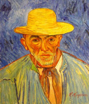 Vincent Van Gogh, Portrait Of Patience Escalier, Shepherd In Provence, Painting on canvas