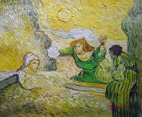 Raising Of Lazarus. The painting by Vincent Van Gogh