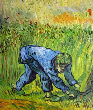 Vincent Van Gogh, Reaper With Sickle (After Millet), Painting on canvas
