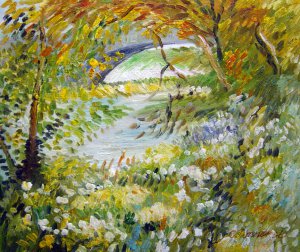 Vincent Van Gogh, Riverbank In Springtime, Painting on canvas