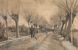 Vincent Van Gogh, Road in Etten, Painting on canvas