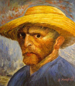 Vincent Van Gogh, Self Portrait, Painting on canvas