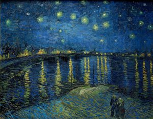 Vincent Van Gogh, Starry Night Over the Rhone, Painting on canvas