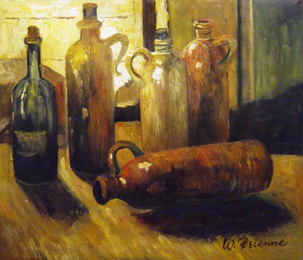 Still Life With Bottles. The painting by Vincent Van Gogh