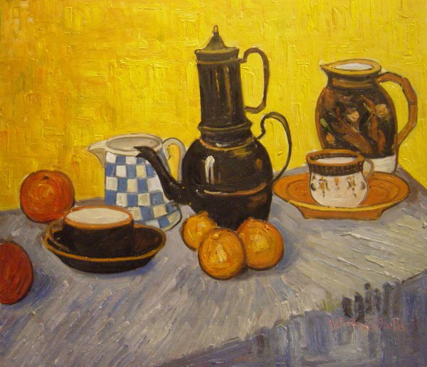 Still Life With Coffeepot. The painting by Vincent Van Gogh