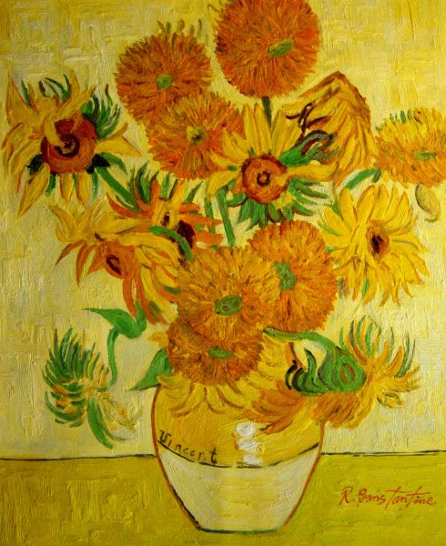 Sunflowers - Fourth Version. The painting by Vincent Van Gogh