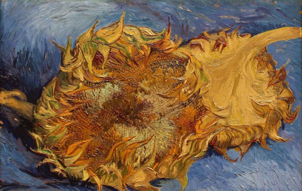 Sunflowers. The painting by Vincent Van Gogh