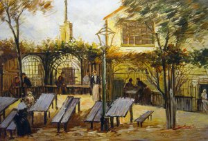 Famous paintings of Cafe Dining: Terrace Of The Cafe La Guinguuette