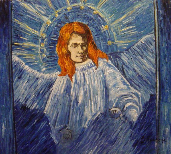 The Angel. The painting by Vincent Van Gogh