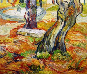 Vincent Van Gogh, The Bench At Saint-Remy, Painting on canvas