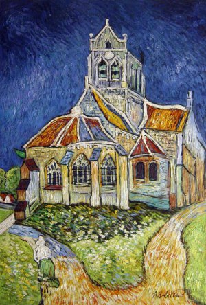 Vincent Van Gogh, The Church At Auvers, Painting on canvas