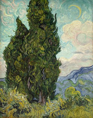 Vincent Van Gogh, The Cypresses, Painting on canvas