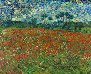 Vincent Van Gogh, The Field with Poppies, Painting on canvas