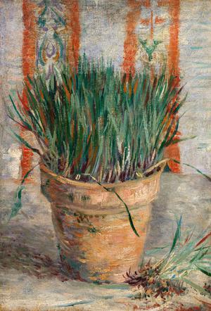 Vincent Van Gogh, The Flowerpot with Chives, Painting on canvas