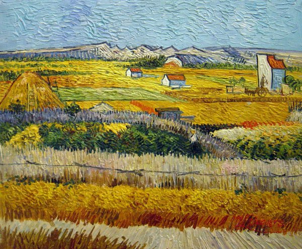 The Harvest. The painting by Vincent Van Gogh