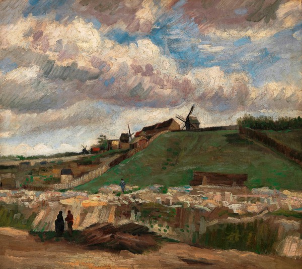The Hill of Montmartre with Stone Quarry. The painting by Vincent Van Gogh