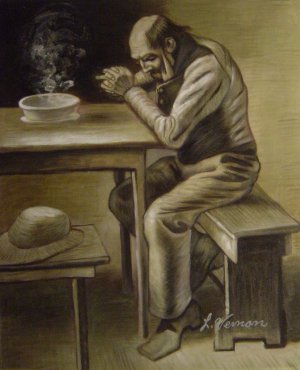 Vincent Van Gogh, The Prayer, Painting on canvas
