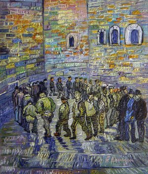 The Prison Courtyard, Vincent Van Gogh, Art Paintings