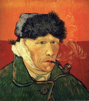 Vincent Van Gogh, The Self Portrait with Bandaged Ear, Painting on canvas