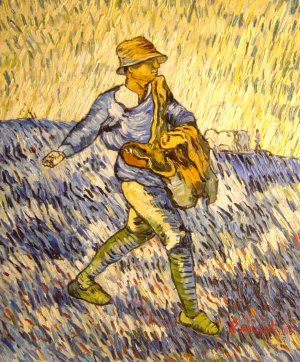 Vincent Van Gogh, The Sower (After Millet), Painting on canvas