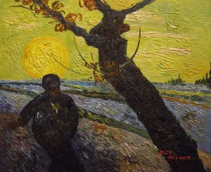 Vincent Van Gogh, The Sower, Painting on canvas