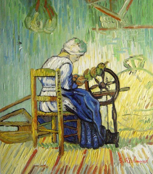 The Spinner. The painting by Vincent Van Gogh