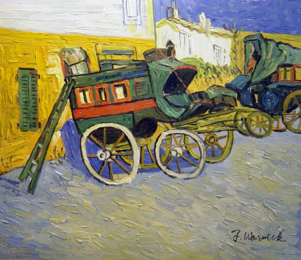 The Tarascon Diligence. The painting by Vincent Van Gogh