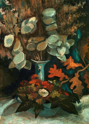 Vincent Van Gogh, The Vase with Honesty, Painting on canvas