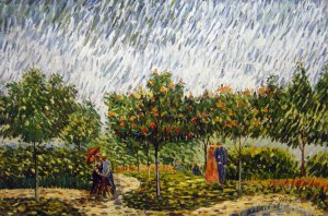 Vincent Van Gogh, The Voyer d'Argenson Park In Asnieres, Painting on canvas