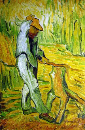 Vincent Van Gogh, The Woodcutter (After Millet), Painting on canvas