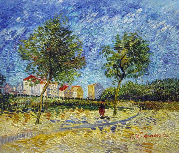 To The Outskirts Of Paris. The painting by Vincent Van Gogh