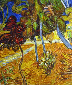 Vincent Van Gogh, Trees, Painting on canvas