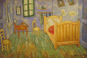 Vincent Van Gogh, Van Gogh's Bedroom At Arles, Painting on canvas